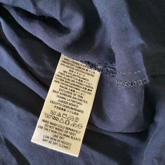 Free People Ellie Burnout Velvet Knit Dress Tunic Studded Uneck Sz m Navy - Picture 11 of 13